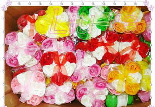 【七夕婚慶優選】24朵心形玫瑰香皂花 批發價格、廠家直供與禮品花卉銷售全解析